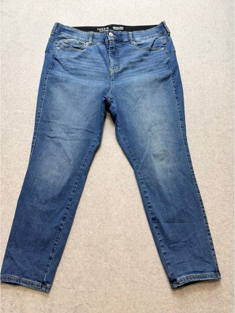 TORRID Bombshell Skinny Womens 20R Blue Jeans Imitless Stretch High Rise Denim